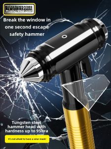 Safety Hammer Car Broken Window Handy Gadget Car Multi-Function Escape Hammer Car Fire-Fighting Life-Saving Window Glass Breaker