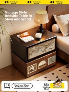 MEISD | Vintage Style Steel Metal Storage Cabinet No Formaldehyde