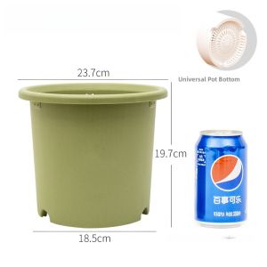 Alice Deepot Galon Resin Plastic Breathable Flower Pot for Roses And Hibiscus Plants Simple Style Garden Pot Ground Space