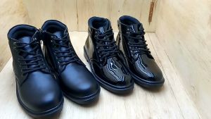 Sepatu PDH Pria Kilap & Doff Security Satpam Polri Tni Sepatu Pdh Tali mati Kilap Dinas