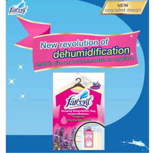 Farcent Hanging Dehumidifier Bag 200g (Lavender)