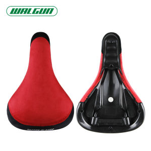BMX Bike Saddle 240x160mm Flannelette Suede Cover Soft Seat Reinforced Rails for Fixed Gear Wheelie Stunt Bikes Men Women
