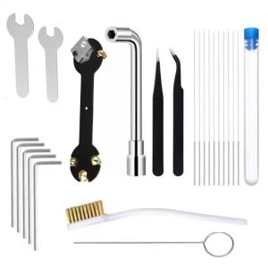 3D Printer Nozzle Cleaner Tool Cleaning Needles Copper Brush Wrench Universal for Bambu Creality Anycubic MK8 E3D Hotend Parts