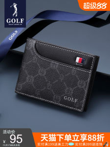 Golf Bank Card Holder 2025 New Fashion Multi-Card Slot Mens Compact Womens Document Bag Protective Cover Small Size