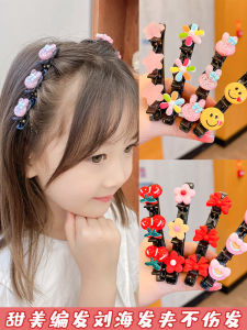 Anti-Slip Toothed Hair Clips Childrens Braiding Genius Hair Accessories Cute Girls Headwear Frizz Control Bangs Clips