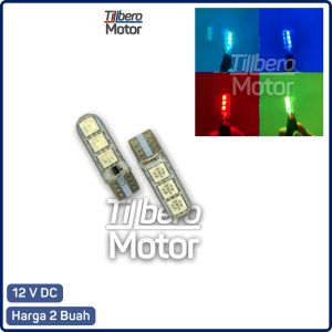 Lampu Sen LED 7 Warna RGB Senja Sein 6 Mata T10 Rem Speedo Variasi Motor / Kabin Mobil