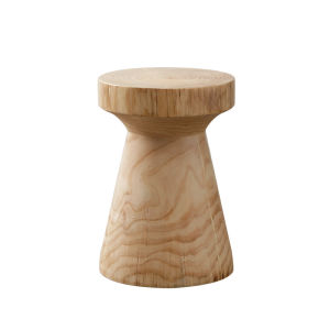 MOLORE | Round Solid Wood Stool Side Table