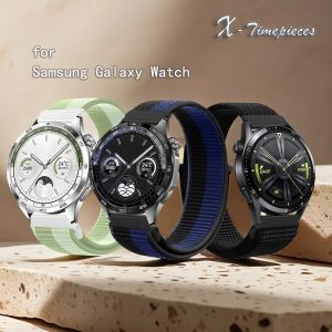 สาย20มม./22มม. เข้ากันได้กับ Samsung Galaxy 7 6 5 4 3 Pro 4 & 6 Classic Active 2 & 1 Ultraถอดสายถักไนลอนได้อย่างรวดเร็วสำหรับนาฬิกา Samsung Galaxy