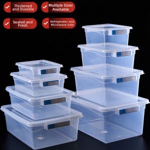 Commercial Large Capacity Food Grade Transparent Plastic Storage Box