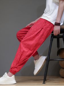 JIARONG | Traditional Style Summer Lightweight Comfortable Wide-leg Loose Pants