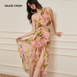 Backless French Floral Dress Beach Vacation Maxi