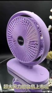90° Rotation Desk Fan Rechargeable USB Fan Adjustable Table Fan With 3-Speed Wind Portable Kipas Meja Mini