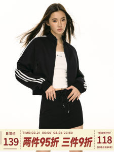 Short Zipper round Neck Sweatshirt Vintage Striped Outerwear for Women Casual Comfortable Loose Fit Autumn Outerwear