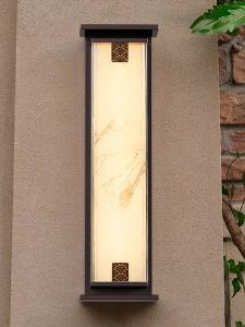 MARTINI | Solar Waterproof Outdoor Wall Light Simplified Cloud Stone Style
