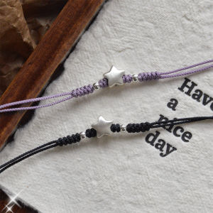 Original Design Silver 925 Star Bracelet for Students And Best Friends Trendy Artistic Style Couple Jewelry Fashion Accessories