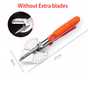 Multifunctional Miter Shear Cutter Adjustable At 45~135 Degree Hand Tools With 10 Blades For Cutting Soft Wood Plastic Projects