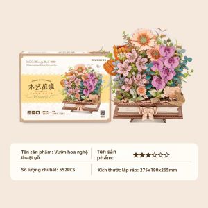 JINWUCHUANGYI | Quà Tự Làm Sinh Nhật Cho Bạn Gái Hộp Hoa Gỗ Vĩnh Cửu