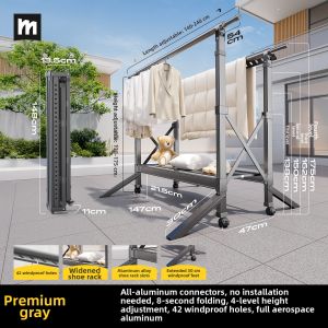 MINGZHI | Adjustable and Windproof Drying Rack