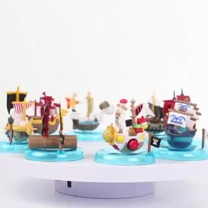 Bandai | 7cm 8pcs/set Anime One Piece Figure Luffy Mini Pirate Ship Figurine Statue Model PVC Collection Desktop Action Figure Kid Gifts
