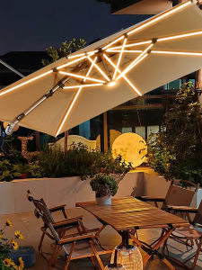 Commercial Sun Shade Umbrella with Light