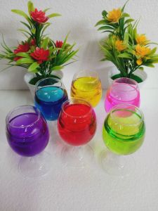 5pcs hiasan gelas antik dekorasi lemari kaca kristal/rak dinding
