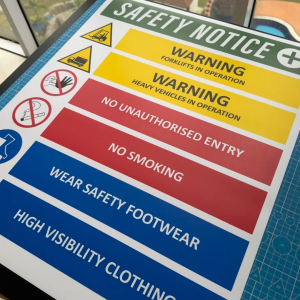 Site Safety Notice Sticker. Warning Caution Prohibition Precaution Signage. Hazard Danger Label. Stiker Keselamatan.