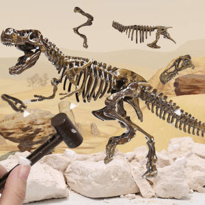 DIY Handmade Archaeological Digging Dinosaur Model Kit Boys Skeleton Assembly Toy Creative Building Blocks Educational Playset