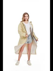  YYBAIO | Breathable Stylish Waterproof Raincoat Hooded Slim-Fit