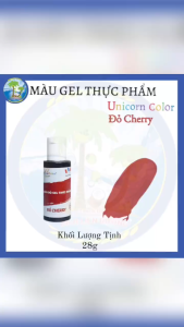 [Chai 28g] Màu đỏ cherry_Màu gel thực phẩm thương hiệu Unicorn Color