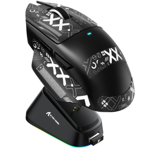 ATTACK SHARK V6 25000DPI Wireless MouseTouch Magnetic Charging Base Bluetooth Tri-Mode Connection Macro Gaming Mouse