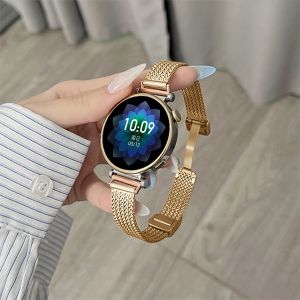 18 20 22mm Luxury Metal Magnetic Strap For Samsung Galaxy Watch 4 44 40mm 5pro Active2 Bracelet For Huawei Watch GT6Pro 46 Belt