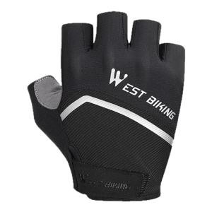 West Biking | Găng Tay Đạp Xe Hút Sốc Ngón Bán Dài