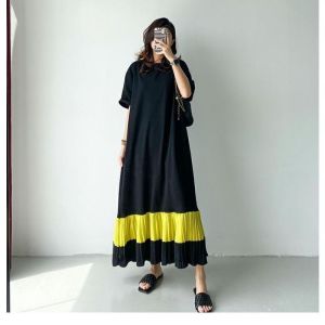 TM 82810 Izumi drop Waist dress import wanita model terlaris ld jumbo