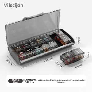 Vilscijon | Pill Organizer 7-Day Portable Medication Reminder