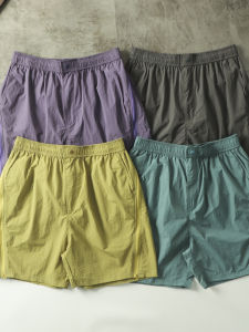 Quick Dry Outdoor Mens Casual Elastic Waist Shorts Summer Fashion Urban Style Straight Leg Pants Zipper Fly Short Length