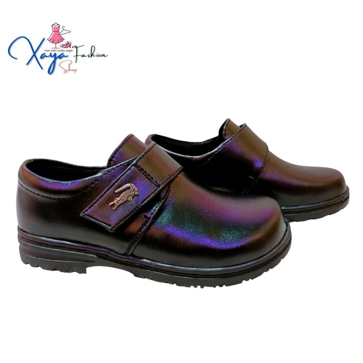 Xaya Black School Shoes for kids Boys made in Marikina Lazada PH
