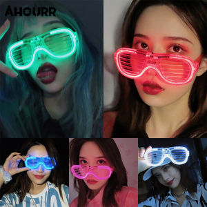 เสพติดแว่นตา Luminous Glasses LED สำหรับผู้ชาย/หญิง Y2K ปาร์ตี้ ตกแต่งบาร์ - แว่นตาให้เรื่องแสง