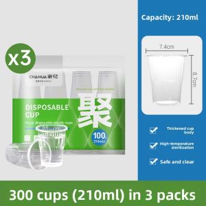 CHAHUA | Heavy-duty Large Transparent Plastic Cup For Home and Commercial Use