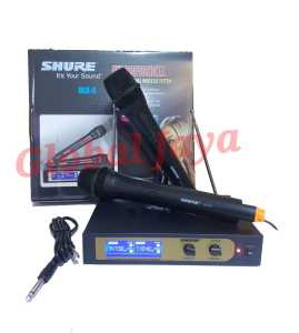 mic wirelss shure ULX 6 double mic shure ULX6 microphone tanpa kabel wireless microphone mic karaoke mic pidato acara 2pcs mic handle wireless microphone