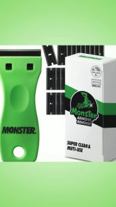 Monster Clear Gel Replacement Multi Scraper cleaning brush + Refill Blade 10p x 3 Set 1 Set