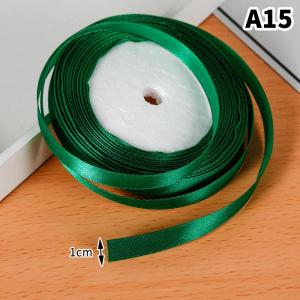 【X】25 Yards Satin Ribbon 1cm for Wedding Decorations Gift Wrapping and Party Bouquet Arrangements Smooth Glossy Finish