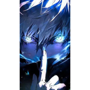 KAYOU | Acrylic Paint By Numbers Satoru Gojo Anime Oil Painting Package Art Picture for Bedroom Wall Adults Hand Painted Unique Gift