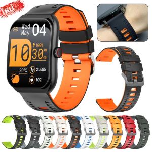 สายซิลิโคนขนาด 22 มม. สำหรับนาฬิกาอัจฉริยะ COLMI P82 V76 V73 C63 M42 I30 สายรัดข้อมือสำหรับนาฬิกาอัจฉริยะ COLMI P86 V68 C81 M41 I11 สายนาฬิกาสำหรับเล่นกีฬา ใช้แทนได้