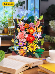 Creative Assembly Handmade Flower Bouquet Decorative Painting Wall Art Building Blocks Gift for Girlfriend from Mainland China