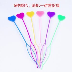 เครื่องมือทำผมแบบรูปหัวใจสำหรับเด็กพร้อมลูกปัดเครื่องมือทำผมแบบต่างๆ ลูกปัดตกแต่งผมแบบต่างๆ เครื่องมือทำผมแบบติดผม