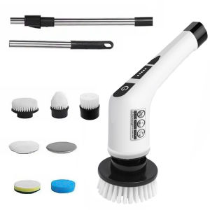 Electric Spin Scrubber Cordless Cleaning Brush Handheld Wireless Scrubber Electric Washing Up Brush for Kitchen Bathroom