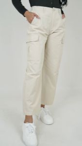 Forest Ladies Cotton Twill Elastic Waisted Cargo Pants Women Long Pants | Seluar Panjang Perempuan - 810492