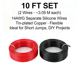 Dây Đồng Mạ Thiếc Silicon 14AWG Mềm Dẻo Bền Bỉ Dùng Cho Âm Thanh Xe Hơi Thiết Bị Hàng Hải Loa Năng Lượng Mặt Trời Đèn LED Ô Tô Xe RV Điện Áp Thấp 12/24V