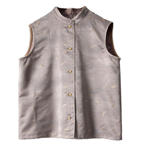 Elegant Silk Crane New Style 2025 Spring Fashionable Silk Jacket True Silk Mulberry Silk Chinese Style Commute Regular Length Single Button