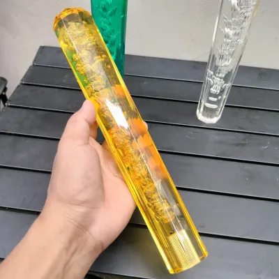 1Pc- 10cm15cm 20cm 25cm 30cm 5 Colors Universal Car Crystal Bubble Gear Stick Shift Lever Shifter Knob